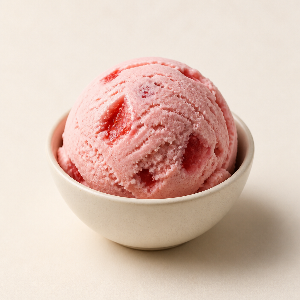 South End Strawberry ice cream